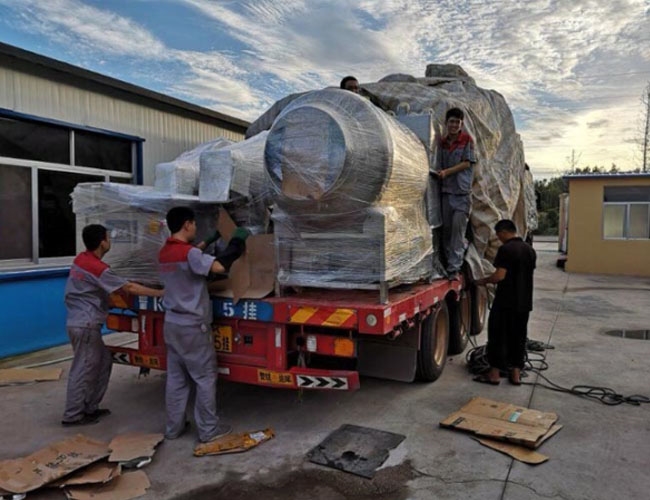 滾揉機真空包裝機發(fā)貨中