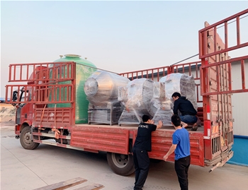 匯品1200L水冷泵變頻真空滾揉機一臺，600L可傾燃氣煮鍋2臺發(fā)往河南