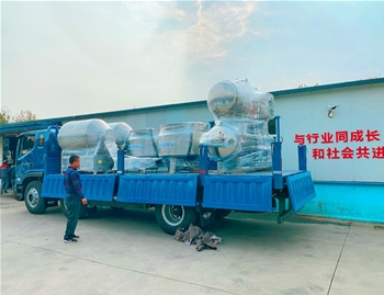 真空滾揉機2臺，夾層鍋2臺，殺菌鍋1臺，發(fā)往河南周口