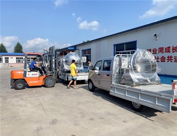 700L立式電加熱夾層鍋1臺，400L可傾電加熱夾層鍋2臺，發(fā)往河南周口